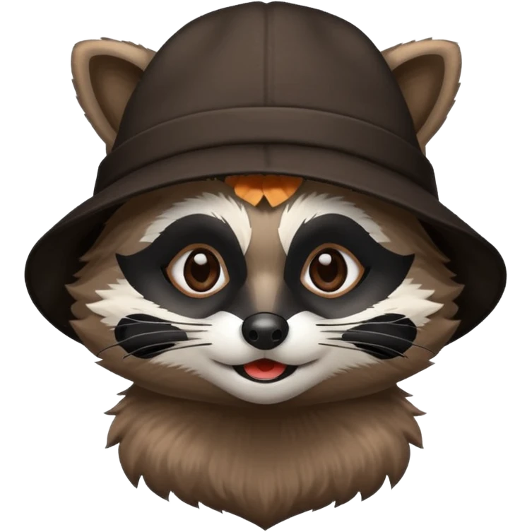 Racoon with hat  emoji