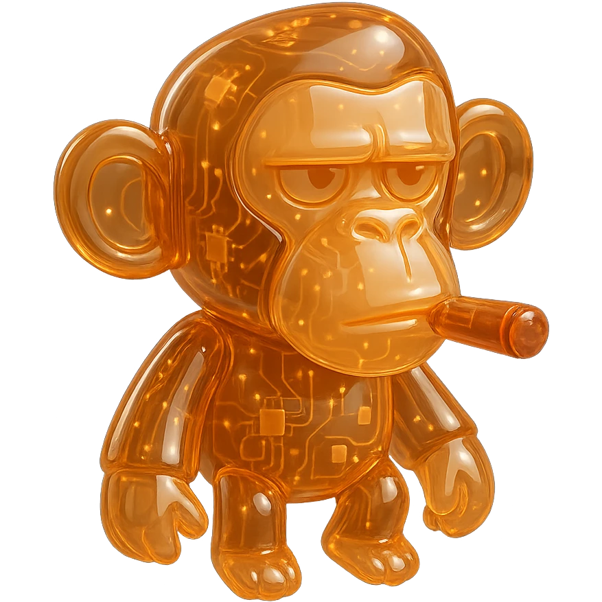 monkey with cigar emoji