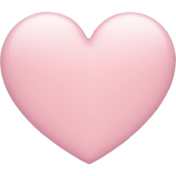 Light pink heart  emoji