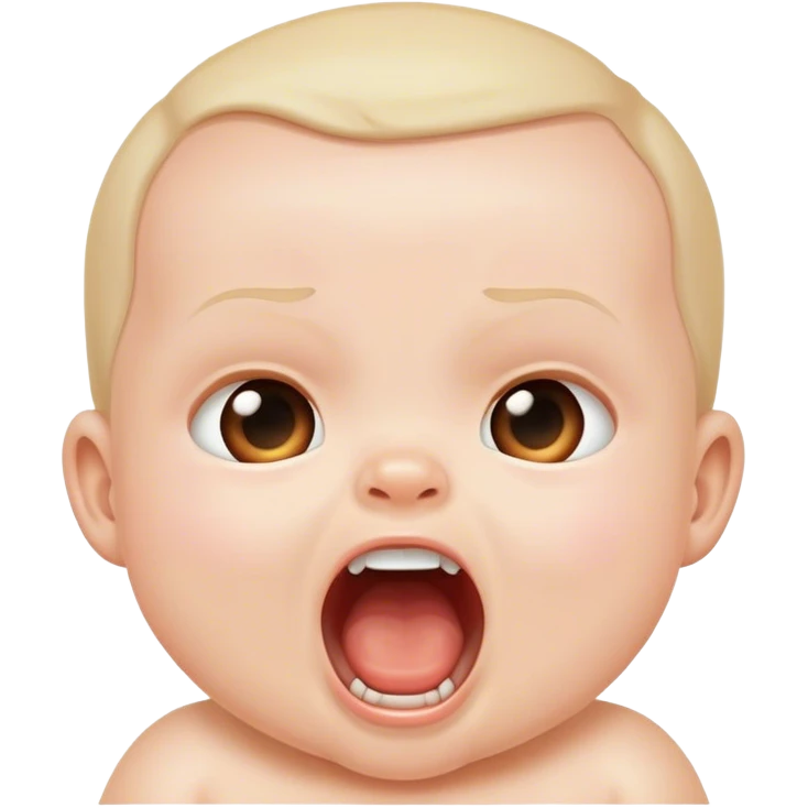 CUTE BABY SCREAMING emoji