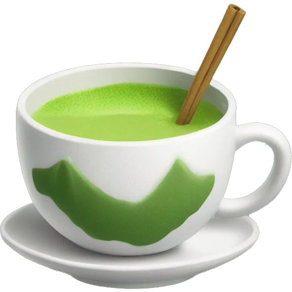Aesthetic cup of matcha emoji