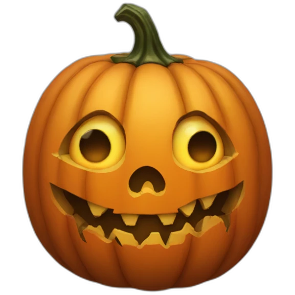 creepy pumpkin emoji