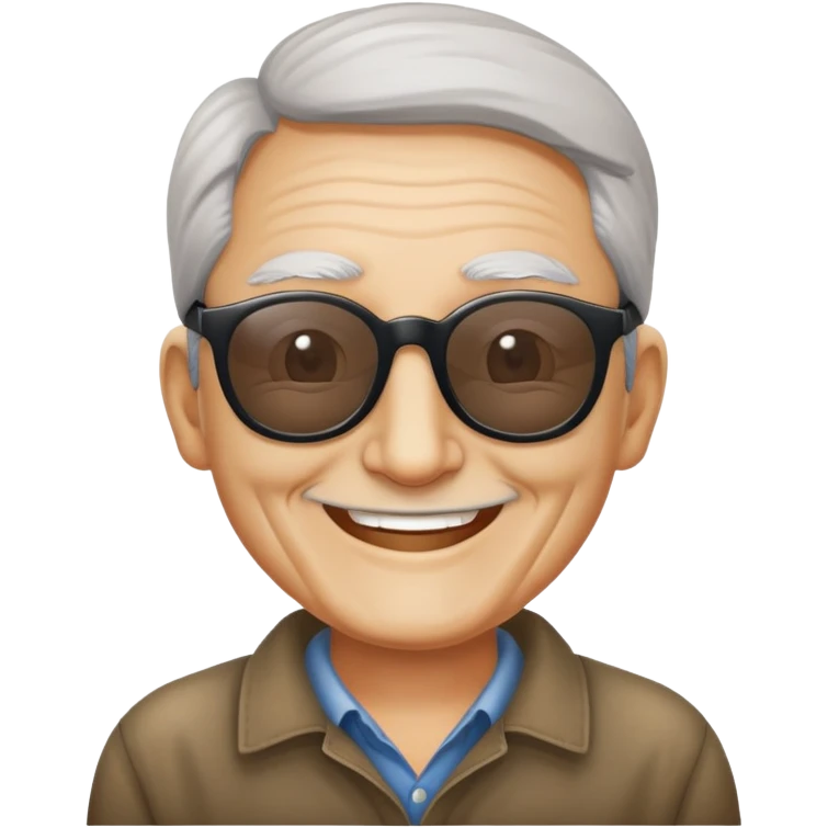 
happy blind man emoji