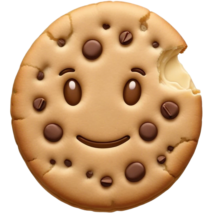 Cookie tan plain  emoji