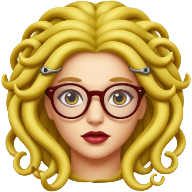 Medusa Versace with glasses  emoji