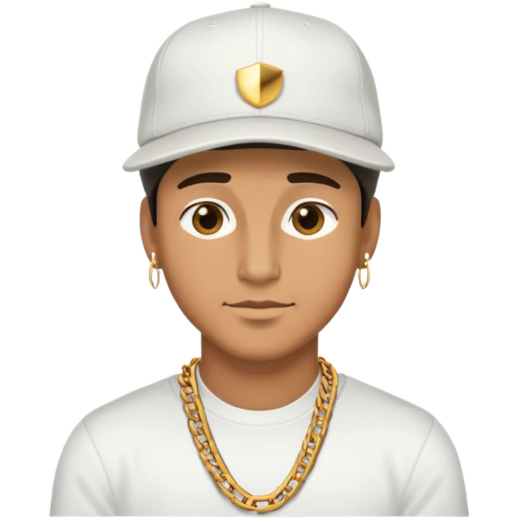 cool man with a cap and gold chain emoji