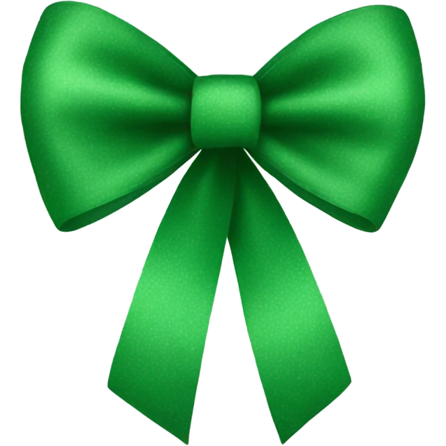 Green bow emoji