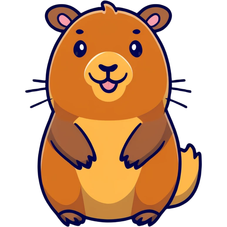 happy capybara emoji