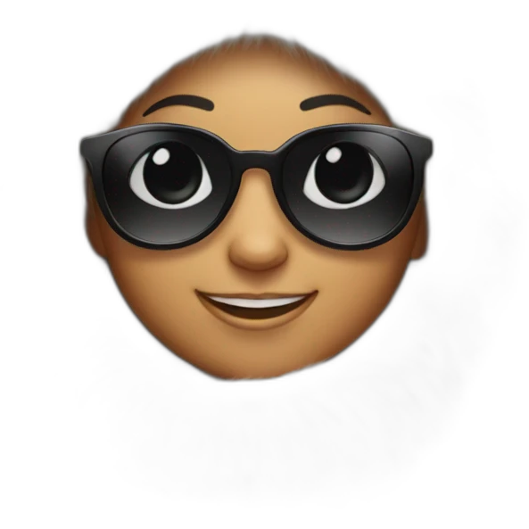eskimo girl smiling with sunglasses emoji