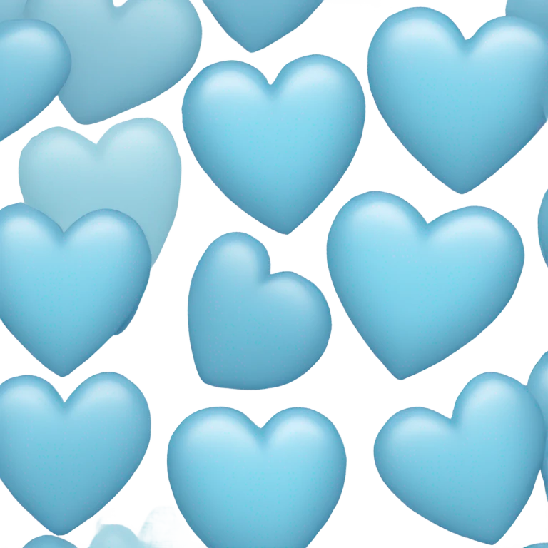 Light blue heart  emoji