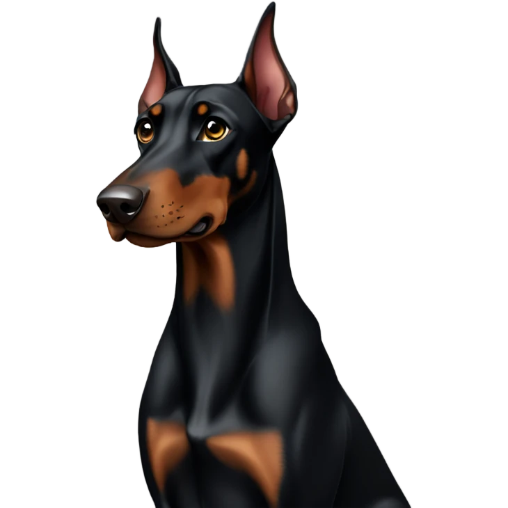 black doberman emoji