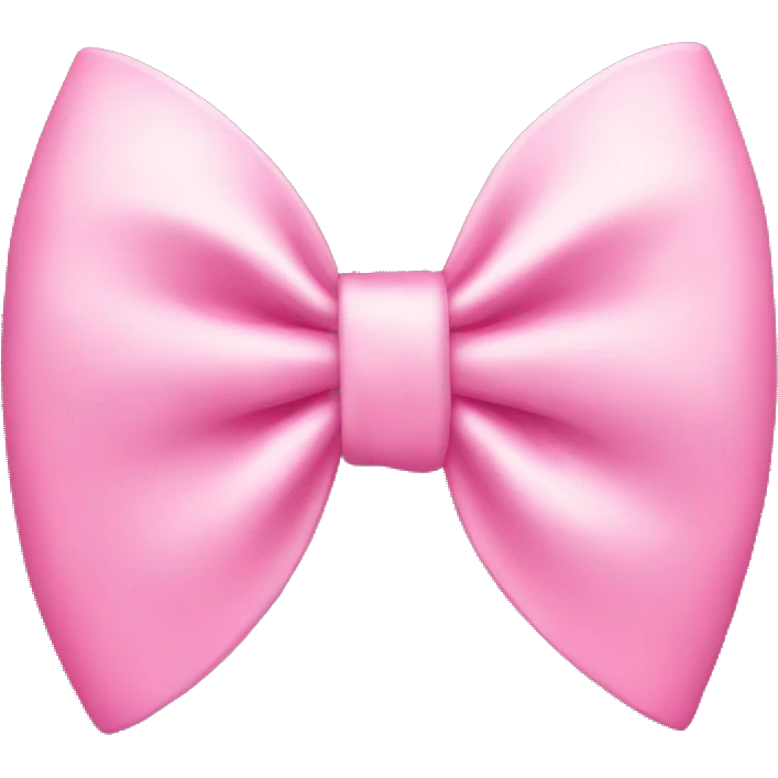 Cute pink bow emoji