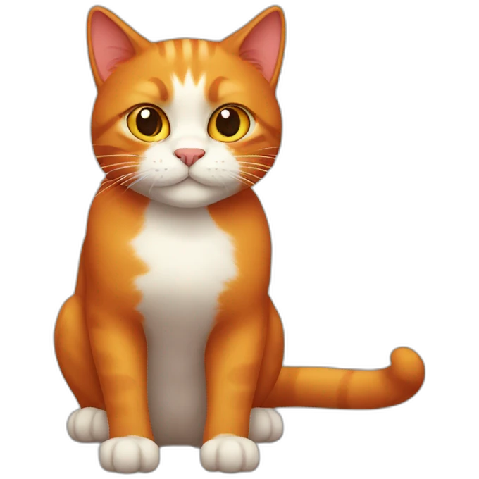 red cat emoji