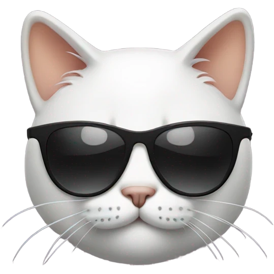 Cat with sunglasses emoji