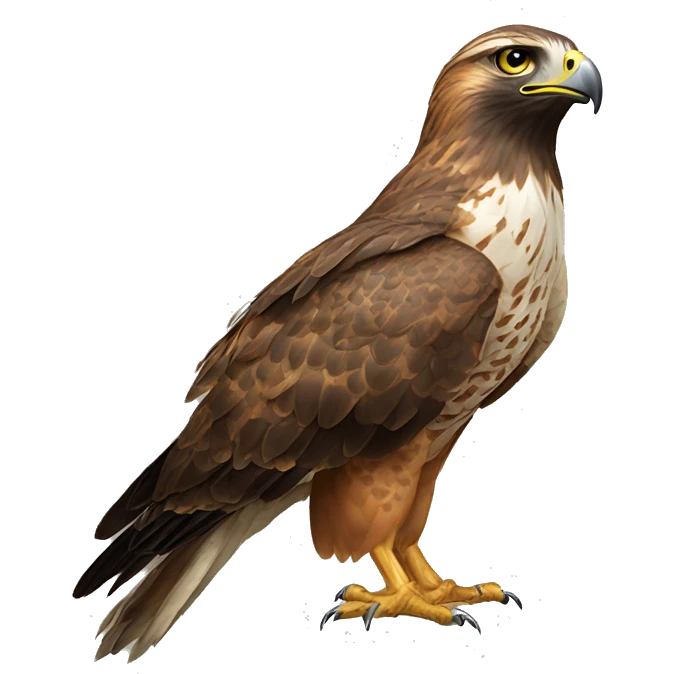 Hawk on a hawk on a hawk emoji