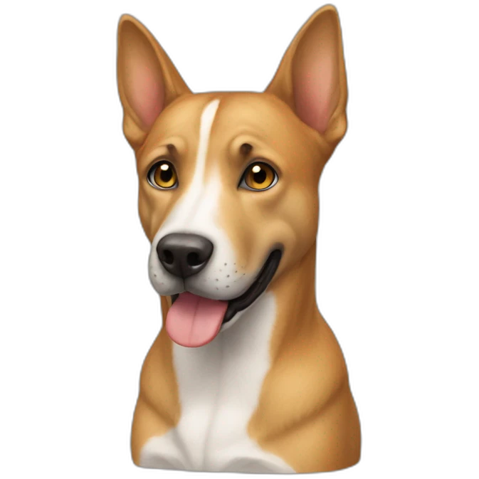 Chat sur chien emoji