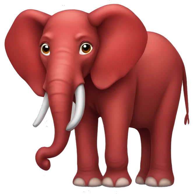 red elephant emoji