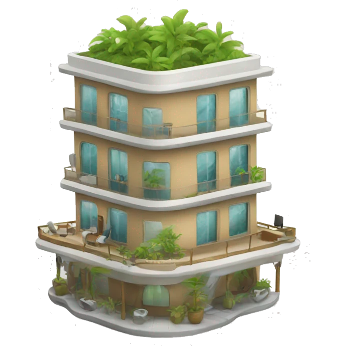 Eco hotel emoji