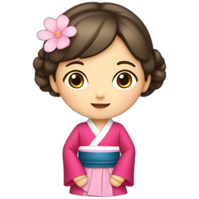 girl wearing hanbok emoji