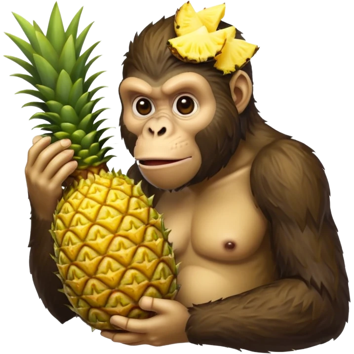Ape pineapple  emoji