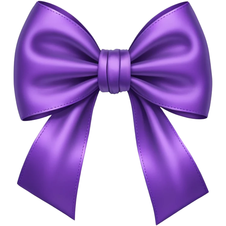 Purple bow  emoji