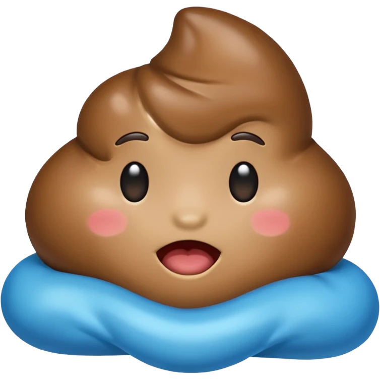 blue poop emoji emoji