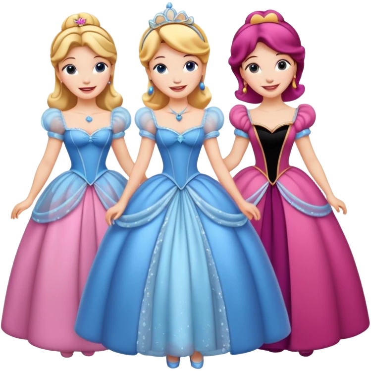 cinderella's three stepsister emoji