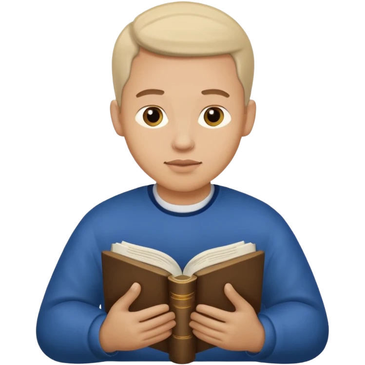 Guy who reads Bible emoji