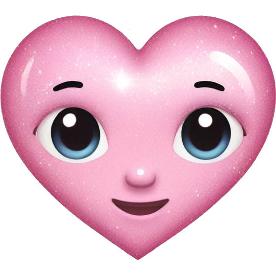 baby pink sparkly heart emoji