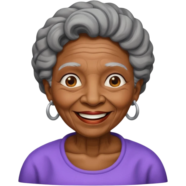 Old black grandma emoji
