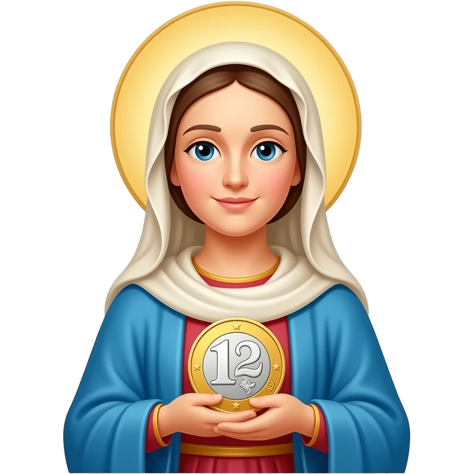 virgin marry with a polski złoty symbol emoji