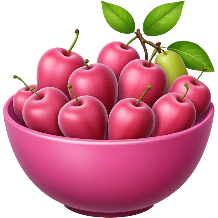 pinks fruits bowl emoji