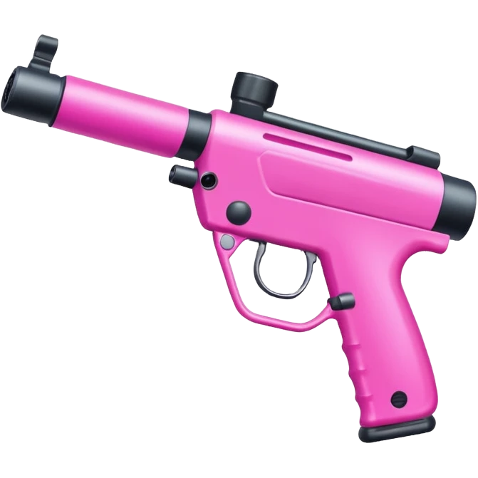 paintball gun pink colorful emoji