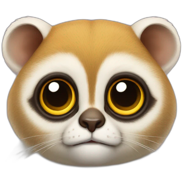 Loris lent avec des yeux en forme de cœur  emoji
