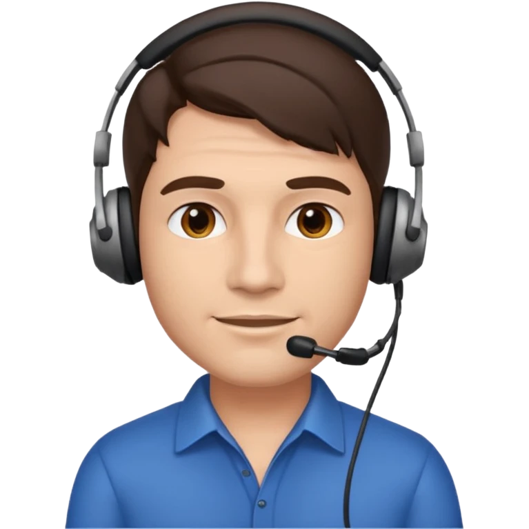 Male brunette movie producer  emoji