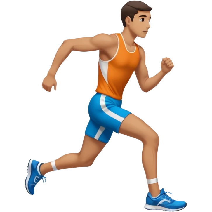 men race, side view emoji