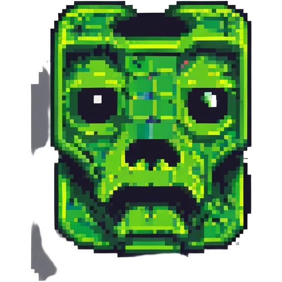 Minecraft creeper face emoji