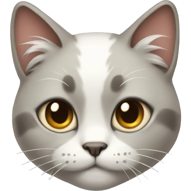 Cat wearing a bow emoji