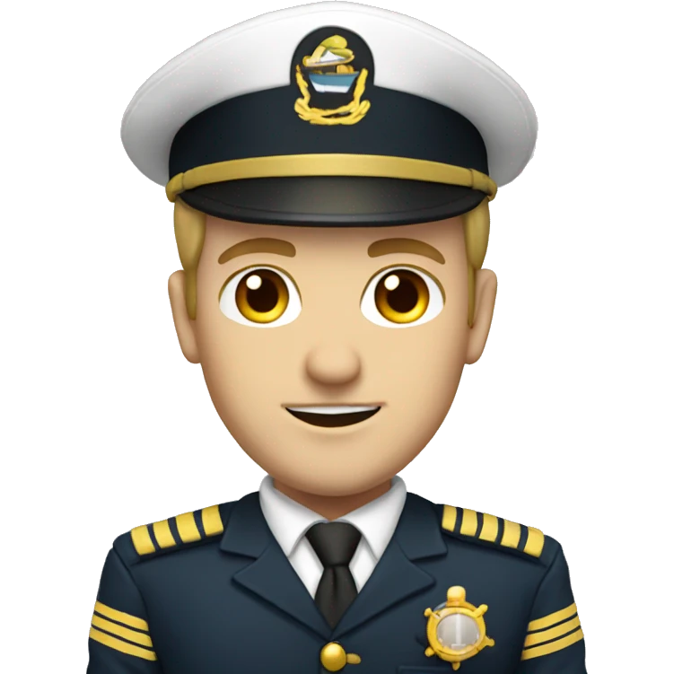 white male captain of the boat emoji