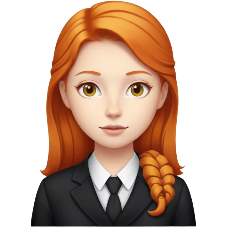 The ginger girl diplomat emoji