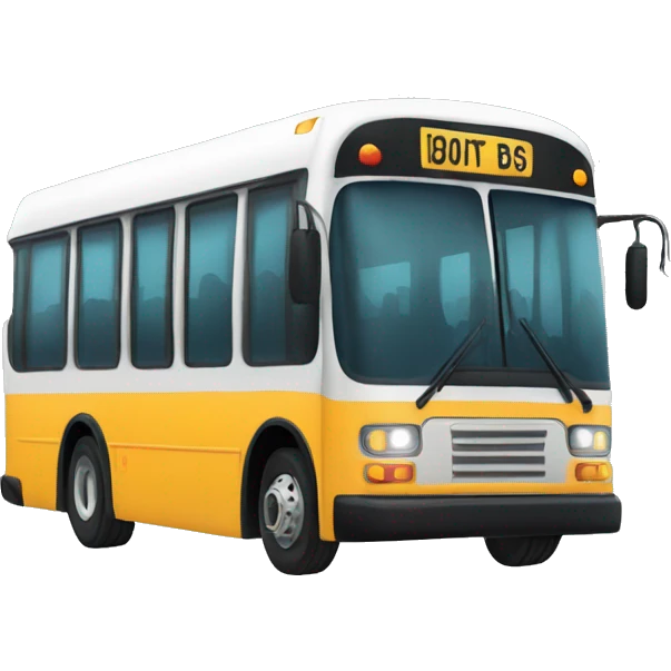 Public city bus emoji