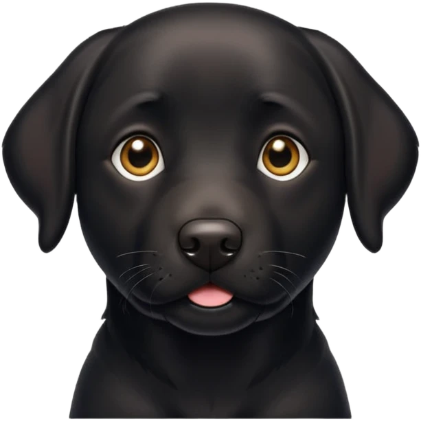 Labrador  negro adulto emoji