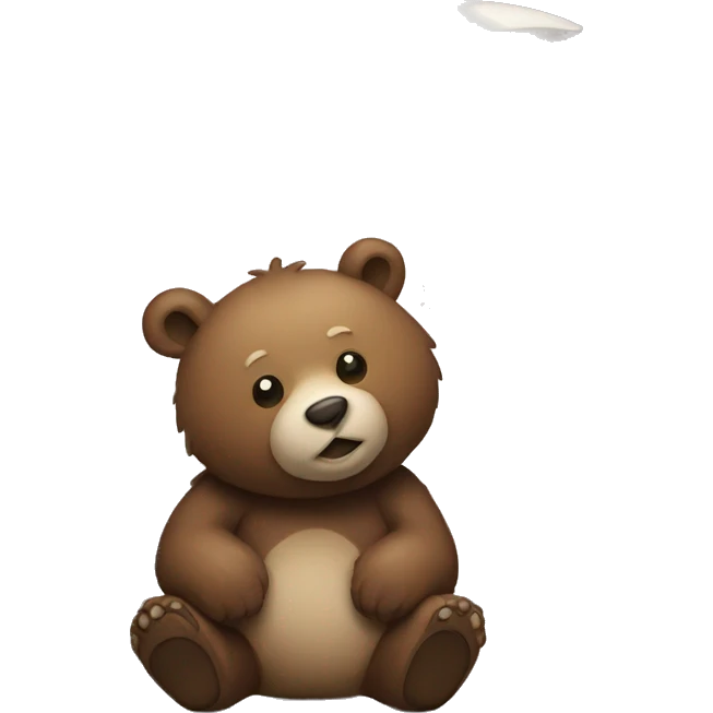 a bear with a moon emoji