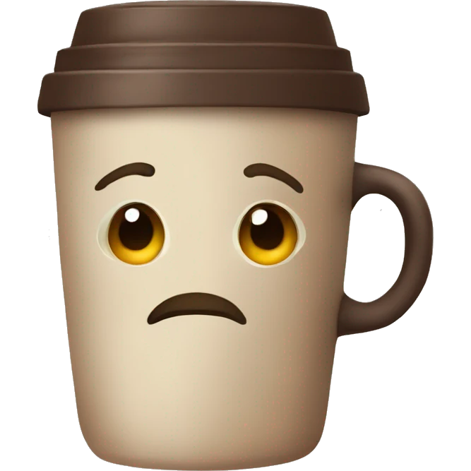 A cozy coffee emoji