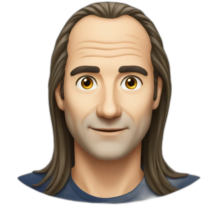 Xavier Niel from Free face big nose balding long hair emoji