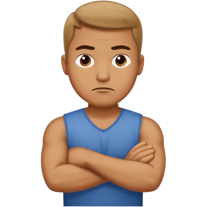 man say no with his hands crosswise emoji