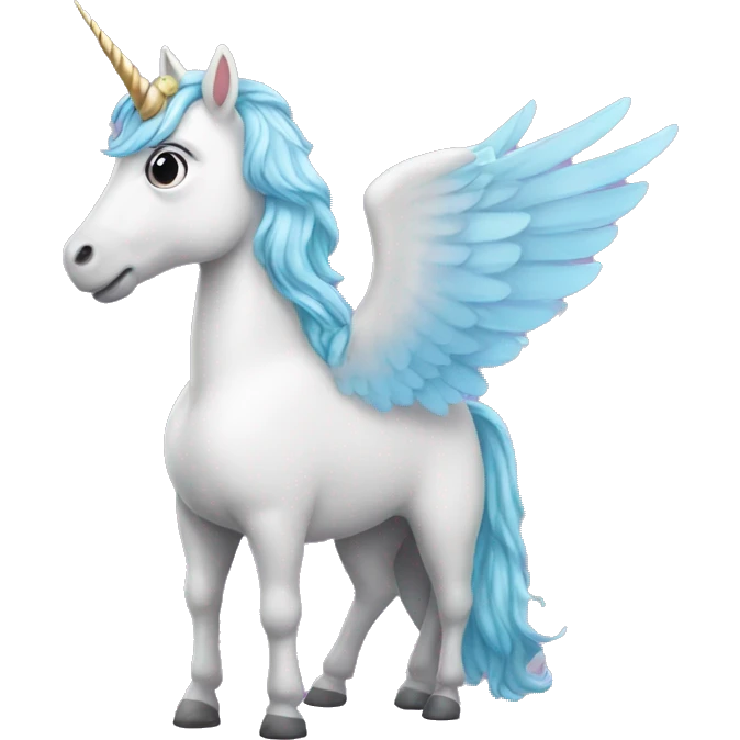Unicorn wearing wings  emoji