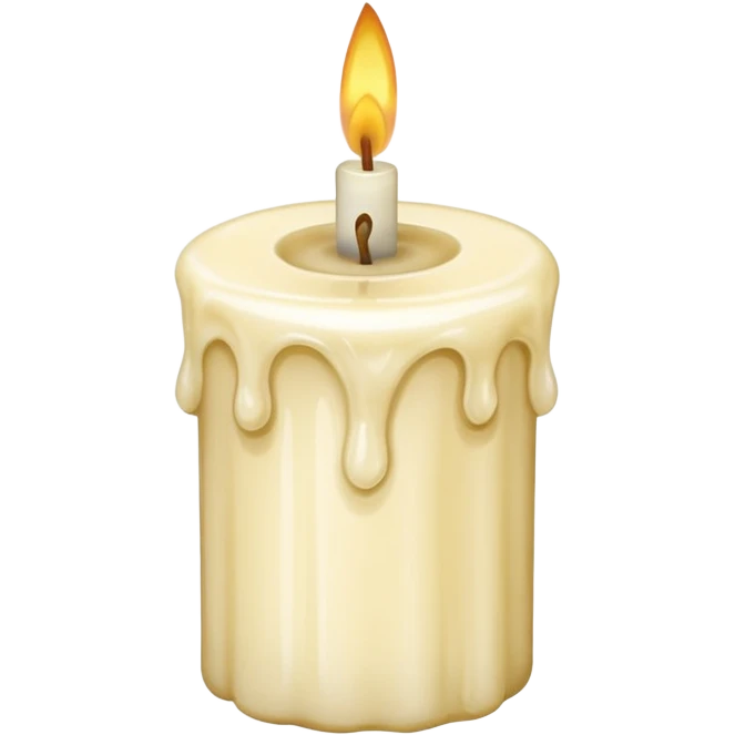 The vintage old candle emoji