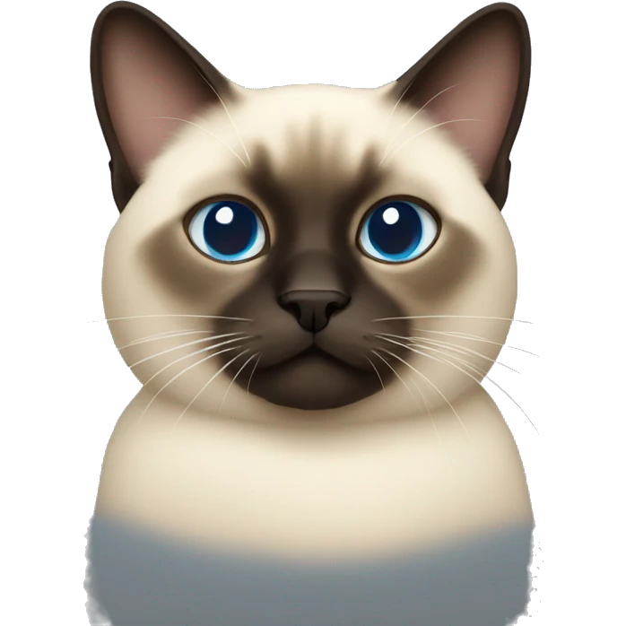 fluffy Siamese emoji