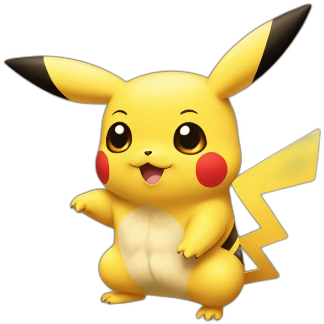 Pikachu qui boit de la bière emoji